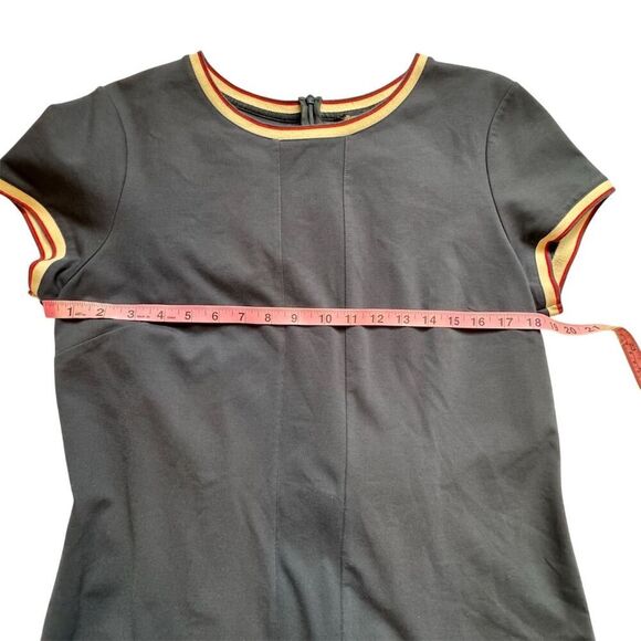 Brooks Brothers Women's Sheath Dress Size 14 Midi Short Sleeve Red White Blue - Picture 5 of 11